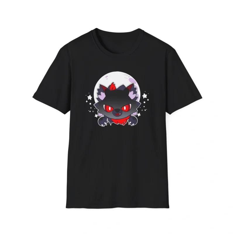 Aphmau Werewolf Cat Unisex Softstyle T-Shirt Black