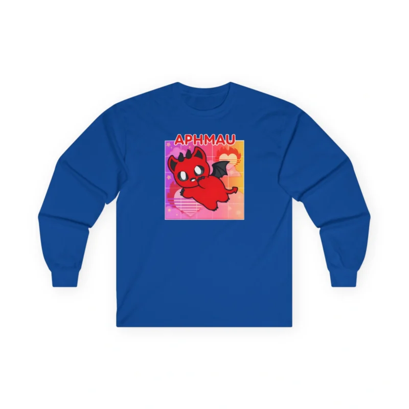 Aphmau Demon Cat Unisex Ultra Cotton Long Sleeve Tee Royal