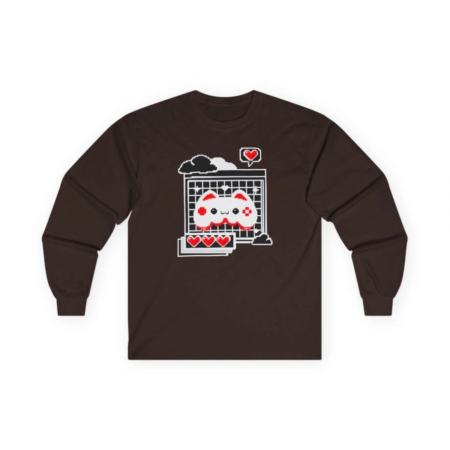 Aphmau Gamer Cat Unisex Ultra Cotton Long Sleeve Tee Aphmau Gamer Cat Unisex Ultra Cotton Long Sleeve Tee Dark Chocolate