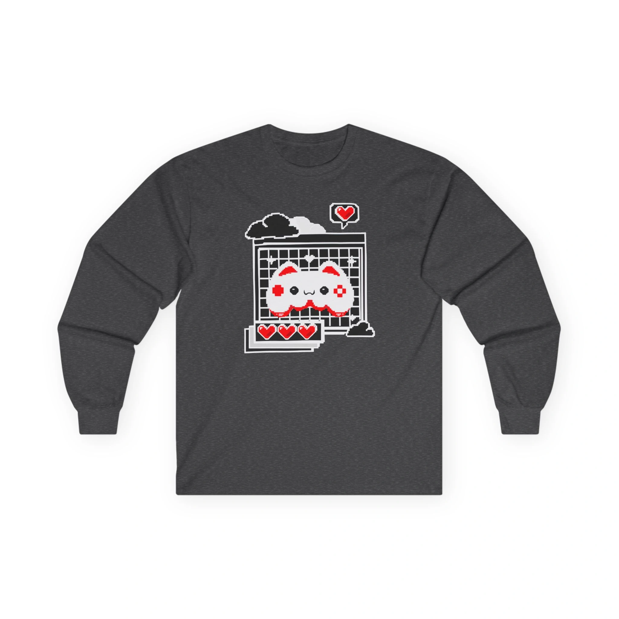 Aphmau Gamer Cat Unisex Ultra Cotton Long Sleeve Tee Aphmau Gamer Cat Unisex Ultra Cotton Long Sleeve Tee Dark Heather