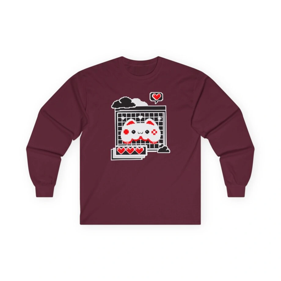 Aphmau Gamer Cat Unisex Ultra Cotton Long Sleeve Tee Aphmau Gamer Cat Unisex Ultra Cotton Long Sleeve Tee Maroon
