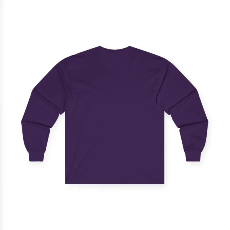 Aphmau Ghost Cat Unisex Ultra Cotton Long Sleeve Tee Purple Back Side