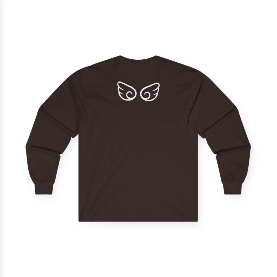 Aphmau Heart Unisex Ultra Cotton Long Sleeve Tee Aphmau Heart Unisex Ultra Cotton Long Sleeve Tee Dark Chocolate Back Side