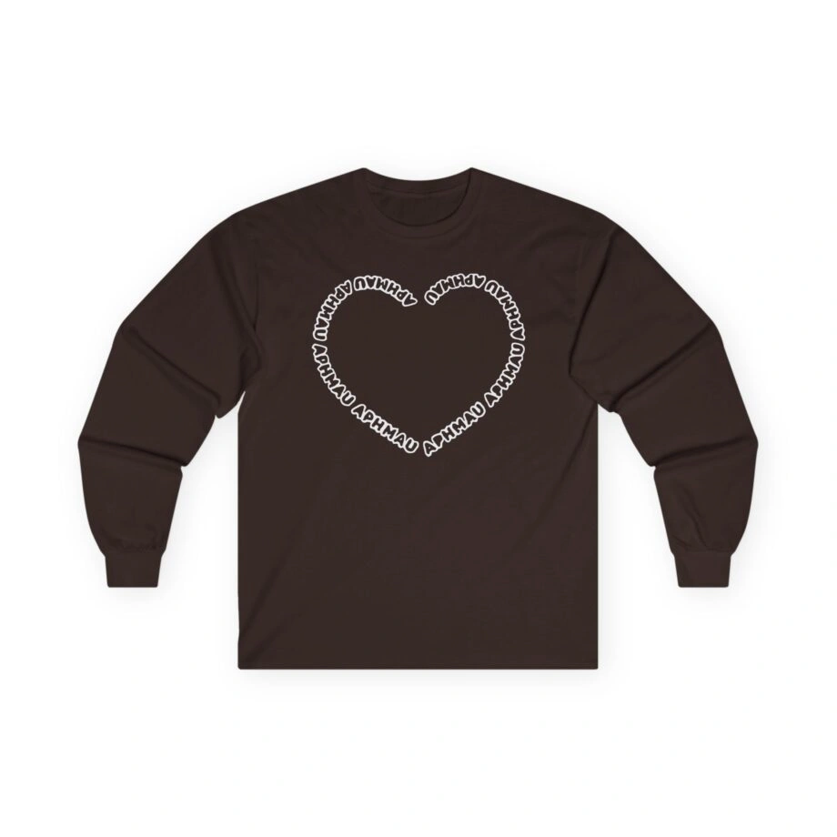 Aphmau Heart Unisex Ultra Cotton Long Sleeve Tee Aphmau Heart Unisex Ultra Cotton Long Sleeve Tee Dark Chocolate