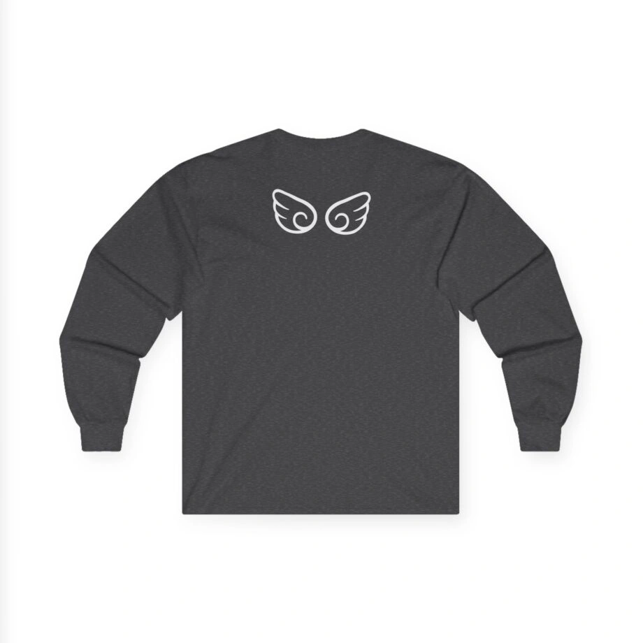 Aphmau Heart Unisex Ultra Cotton Long Sleeve Tee Aphmau Heart Unisex Ultra Cotton Long Sleeve Tee Dark Heather Back Side