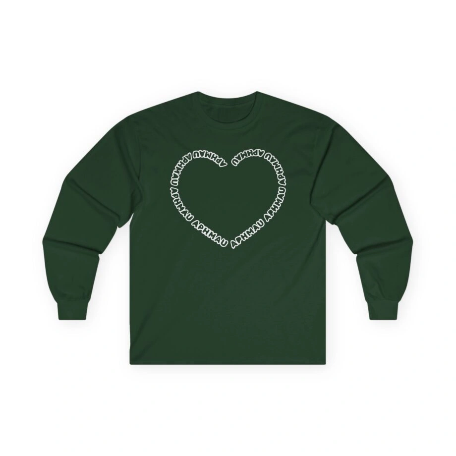 Aphmau Heart Unisex Ultra Cotton Long Sleeve Tee Aphmau Heart Unisex Ultra Cotton Long Sleeve Tee Forest Green