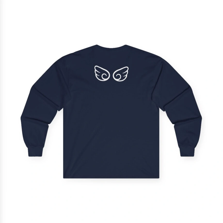 Aphmau Heart Unisex Ultra Cotton Long Sleeve Tee Aphmau Heart Unisex Ultra Cotton Long Sleeve Tee Navy Back Side
