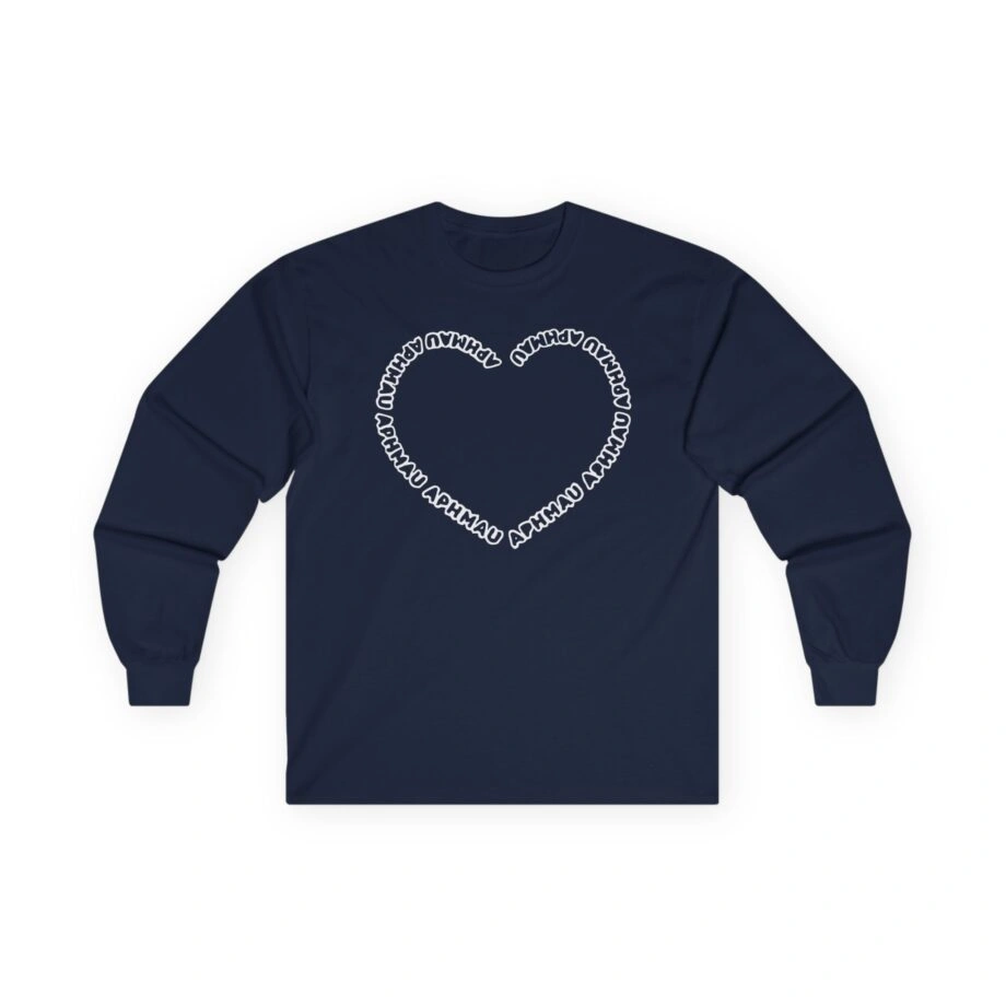 Aphmau Heart Unisex Ultra Cotton Long Sleeve Tee Aphmau Heart Unisex Ultra Cotton Long Sleeve Tee Navy