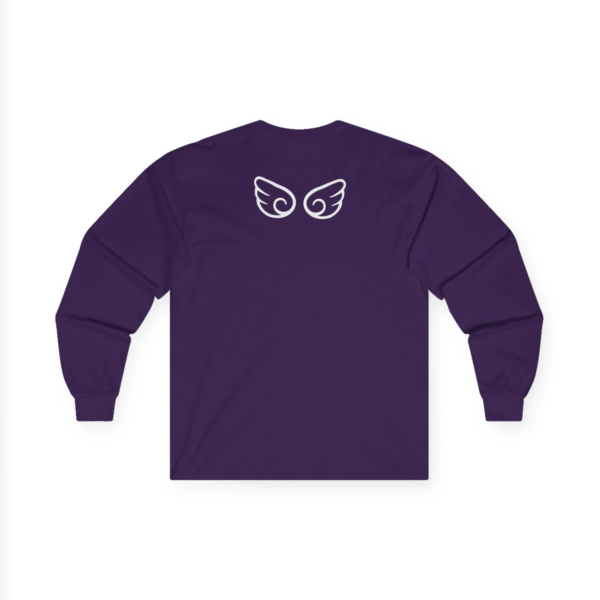 Aphmau Heart Unisex Ultra Cotton Long Sleeve Tee Aphmau Heart Unisex Ultra Cotton Long Sleeve Tee Purple Back Side