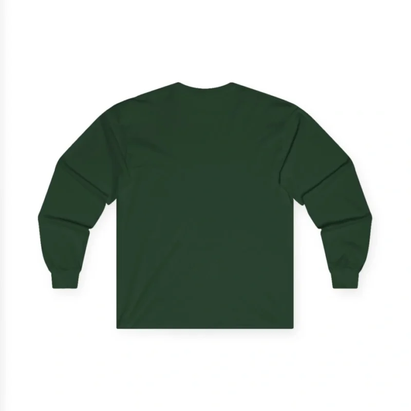 Aphmau Pumpkin Cat Unisex Ultra Cotton Long Sleeve Tee Forest Green Back Side