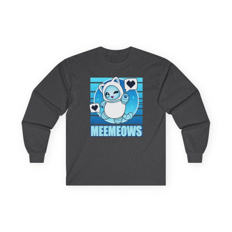 Aphmau Robot Cat Unisex Ultra Cotton Long Sleeve Tee Aphmau Robot Cat Unisex Ultra Cotton Long Sleeve Tee Dark Heather