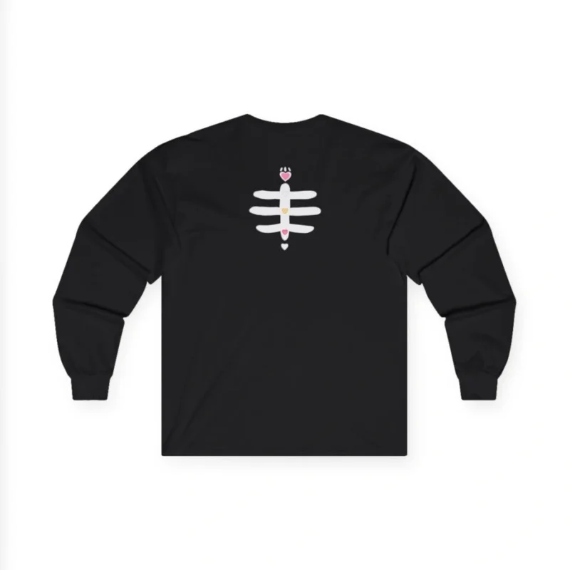 Aphmau Sugar Skull Cat Unisex Ultra Cotton Long Sleeve Tee Black Back Side